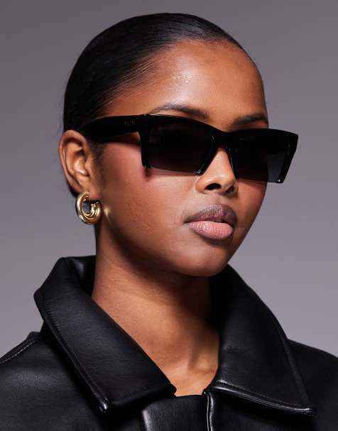 Moschino square sunglasses  in black