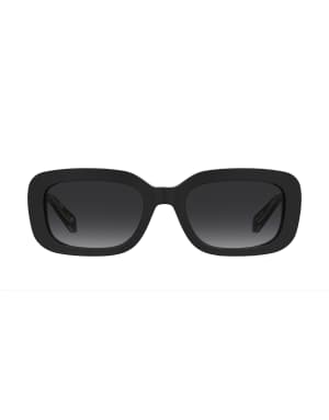 Moschino square sunglasses in black
