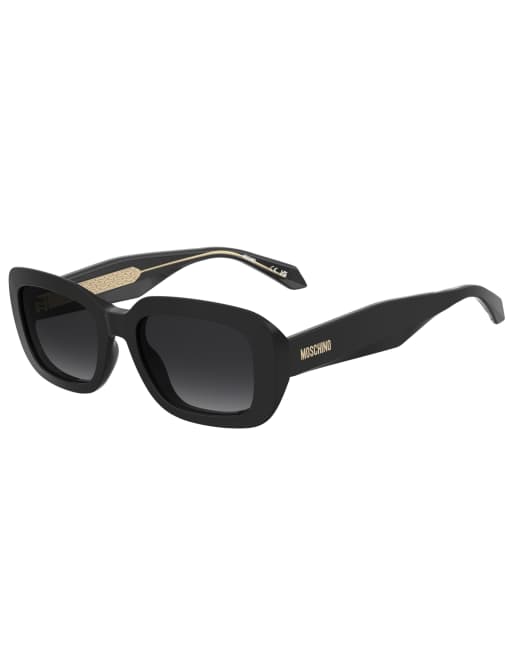 Moschino square  sunglasses in black, 2 of 4