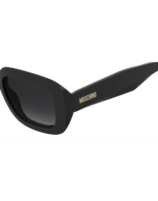 Moschino square  sunglasses in black, 4 of 4