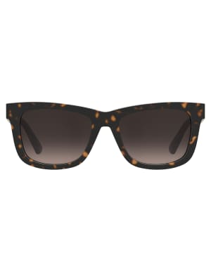 Moschino square sunglasses in havana brown