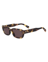 Moschino Sunglasses Moschino sun rectangular sunglasses with pink tinted lenses in brown