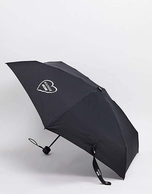 Moschino super mini umbrella in black | ASOS