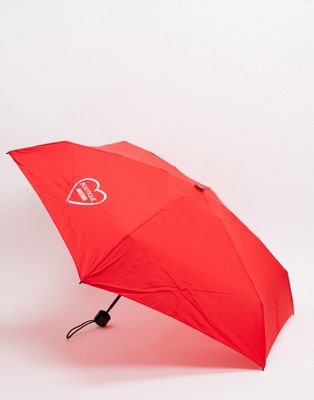 moschino umbrella red
