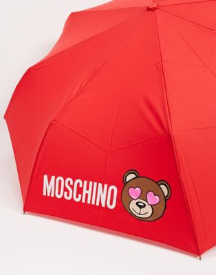 moschino umbrella red