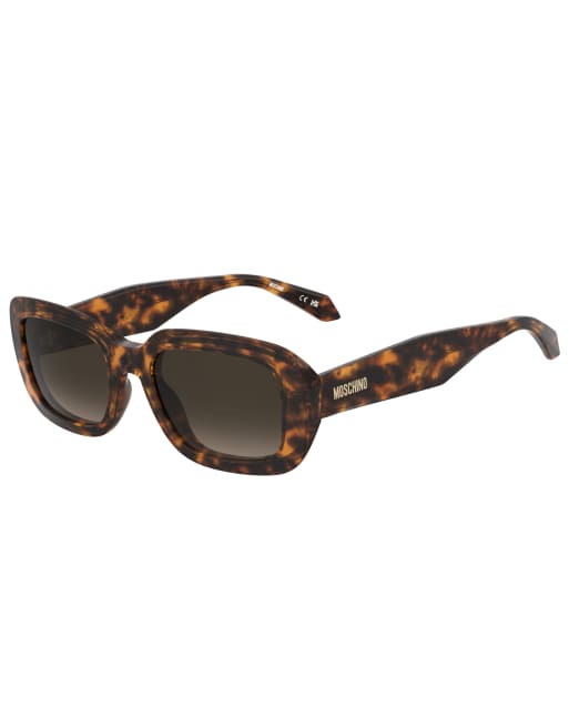 Moschino - Vierkante zonnebril in bruin, 2 van 4
