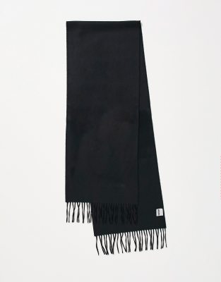 Moschino Moschino wool scarf in black