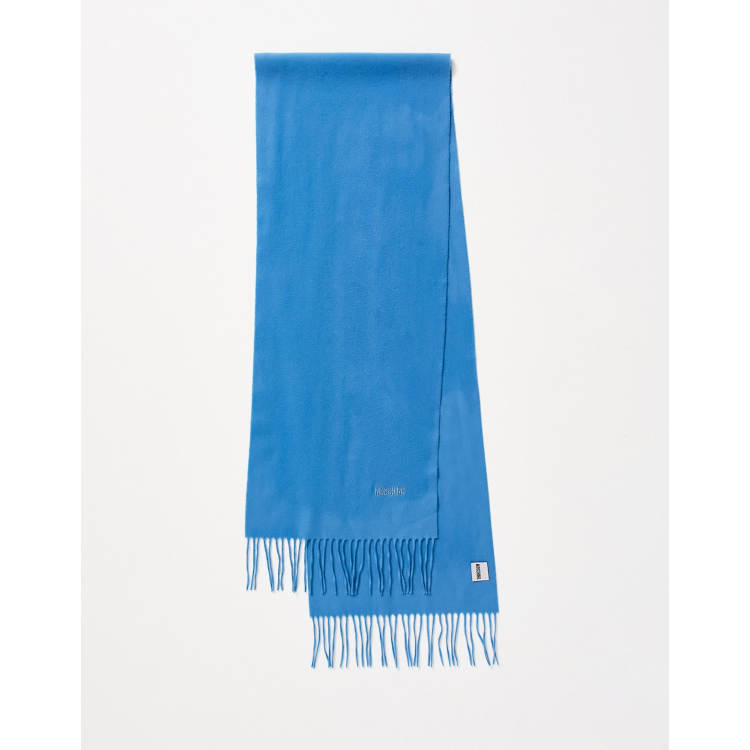 Navy blue Scarf with logo Moschino - Vitkac GB