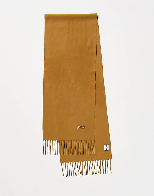 Moschino - wool scarf in camel