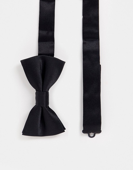 Moss London bow tie in black
