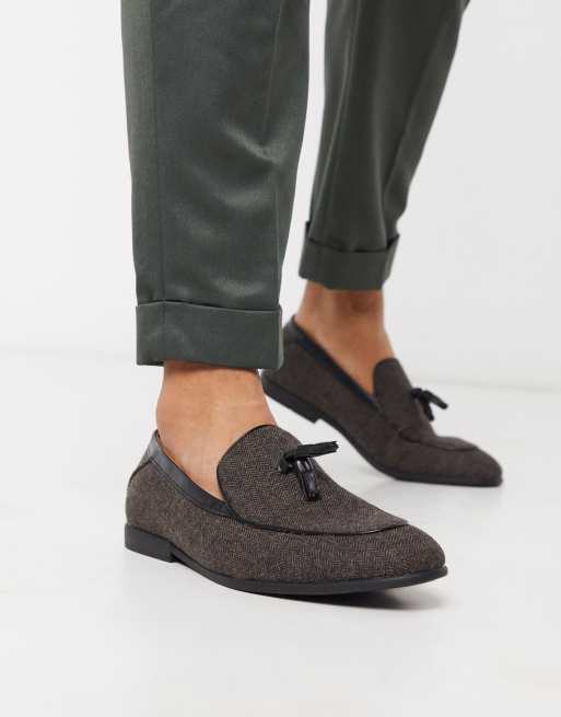 base london brown loafers