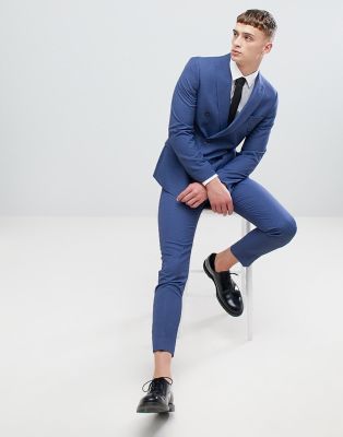 skinny cropped suit trousers