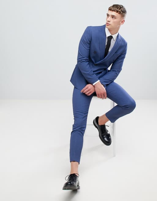 Skinny Cropped Suit Trousers