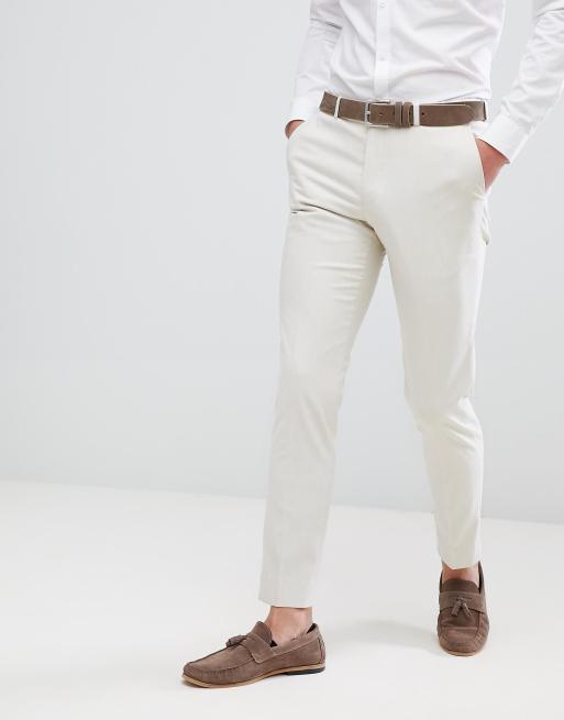 Moss London - Bruiloft - Skinny kostuum in kiezelkleur, 3 van 3