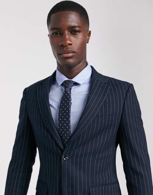 Skinny on sale pinstripe suit