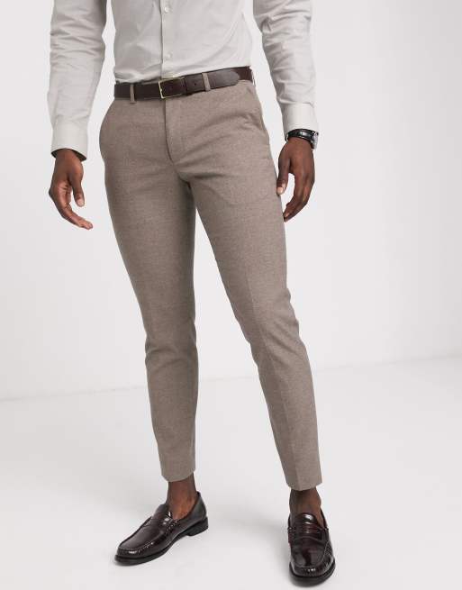 Moss London suit in tan ASOS
