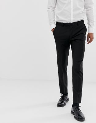 black suit trousers slim fit
