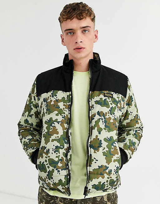 Mossimo Classic funnel puffer jacket in camo | ASOS