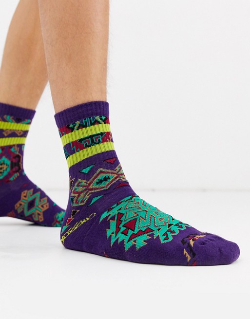 Mossimo Classic sports rib sock in aztec print