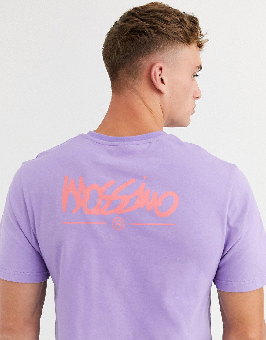 Mossimo - T-shirt viola con logo classico