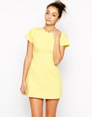 lemon skater dress