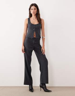 Motel Arisyo Tailored Pants In Gray