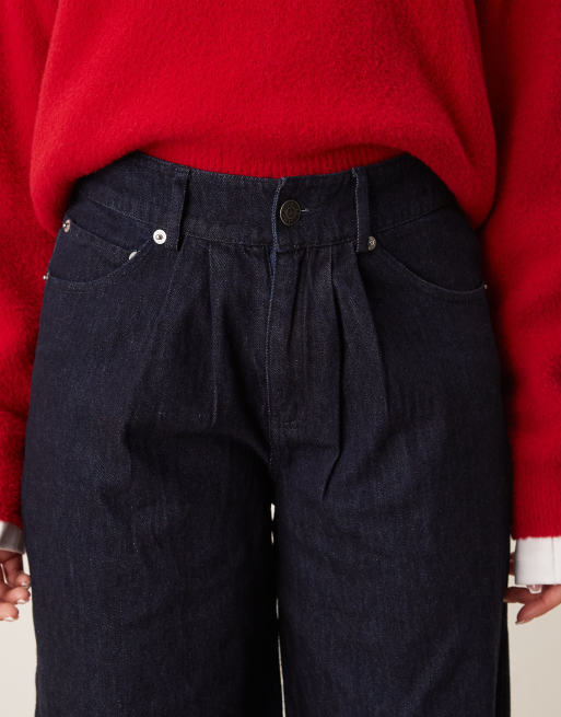 Motel Banaran chambray balloon trousers in indigo, 5 of 5