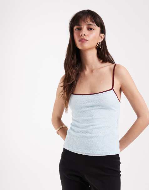 Motel Baryln cami lace top in Turquoise - view 1