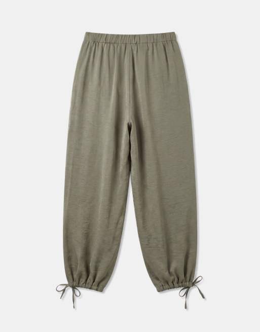 Motel - Brizid - Pantalon avec chevilles bouffantes - Kaki, 6 de 7