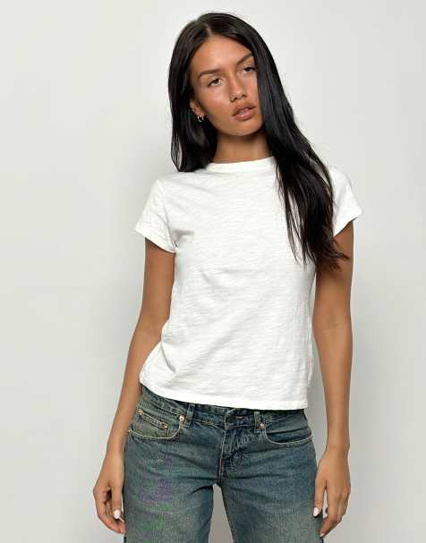 Motel clio basic t-shirt in white - view 1