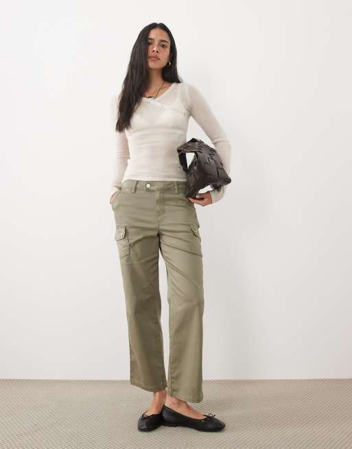 Motel Elanur sheer knit top in cream, 2 of 4