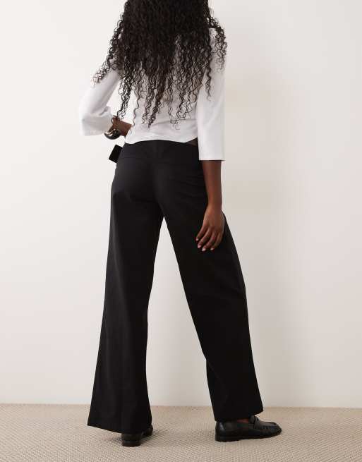 Motel falitasa low rise belted pant in black, 3 of 5