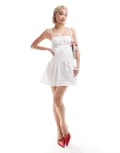 [Motel] Motel Felin poplin mini cami dress in white XL WHITE