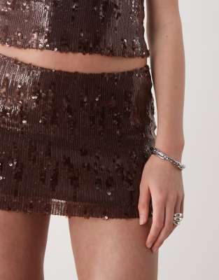 MOTEL GOVINDA SEQUIN MINI SKIRT 