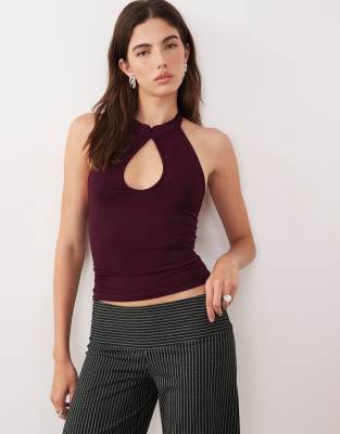 Motel - Gretita - Top dos nu - Prune-Violet