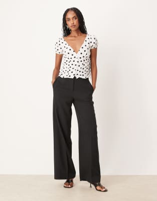 Motel Ilase Polka Dot Corset Top In Multi