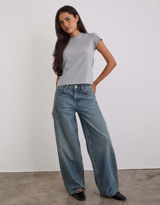 Motel jean ample taille basse bleu vintage, 2 de 4