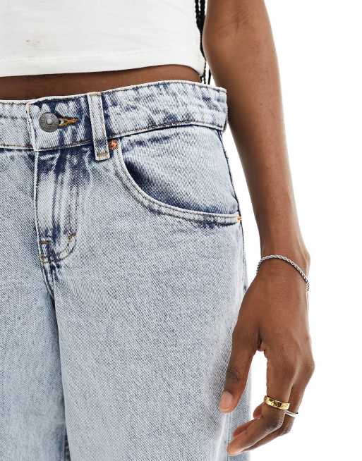 Motel - Jean parallèle taille basse - Bleu clair délavé, 5 de 5