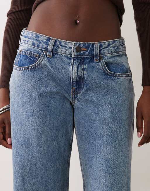 Motel - Jeans a zampa extra larghi blu pietra , 3 di 5