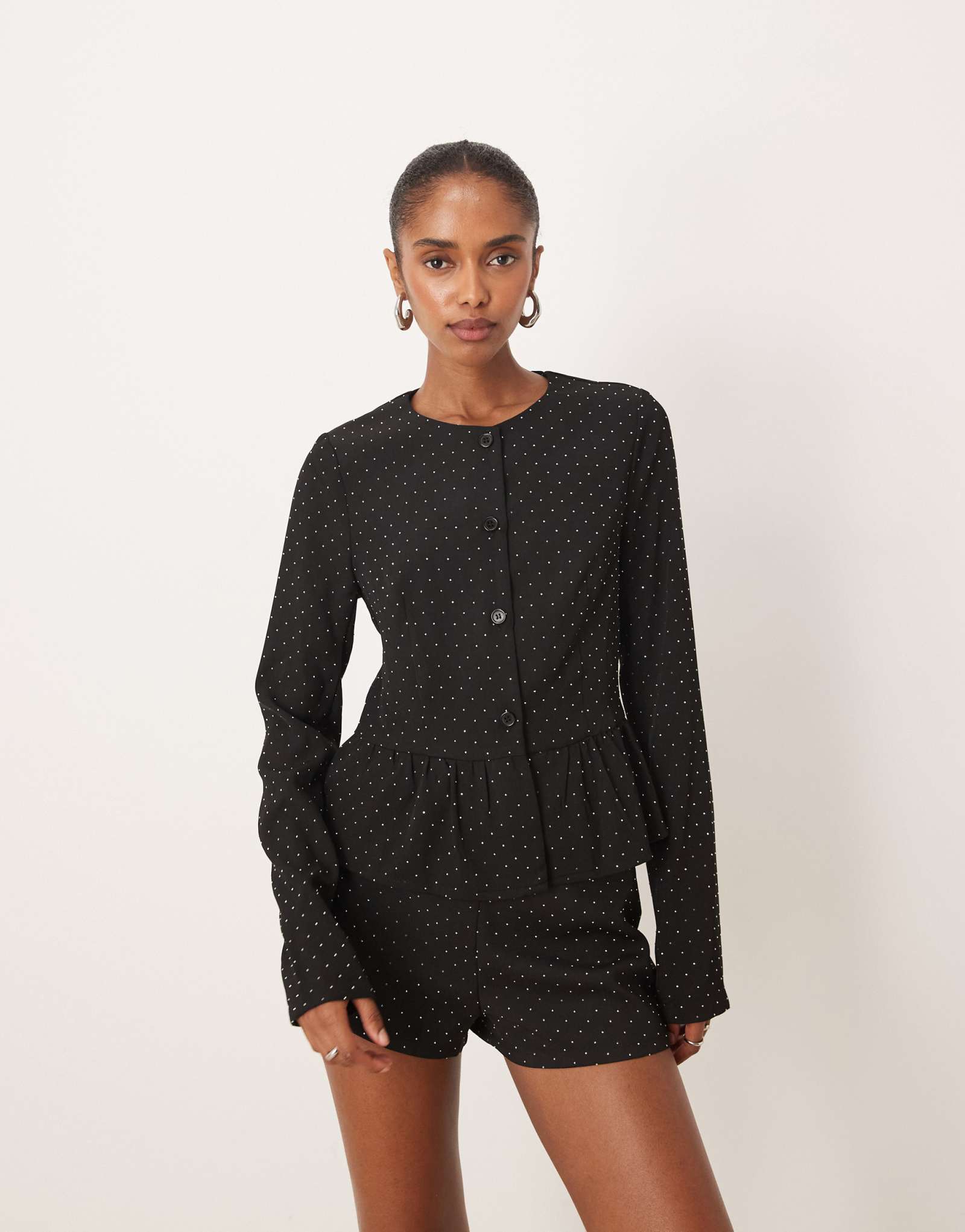 Сшитый на заказ пиджак Motel kireya с черными бриллиантами - часть комплекта