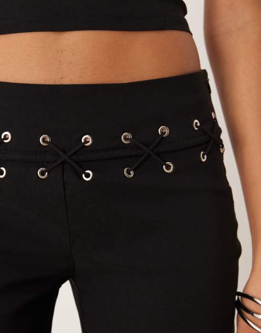 Motel - Lirina - Elegante broek met veters in zwart, 5 van 5