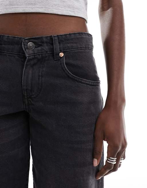 Motel low rise parallel jeans in vintage black ASOS