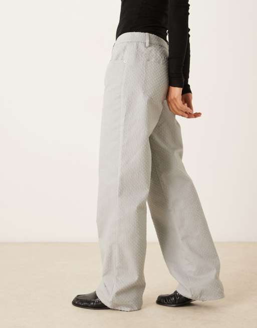 Motel low rise parallel pants in light gray, 5 of 5
