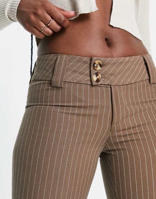 Skinny pinstripe trousers on sale womens