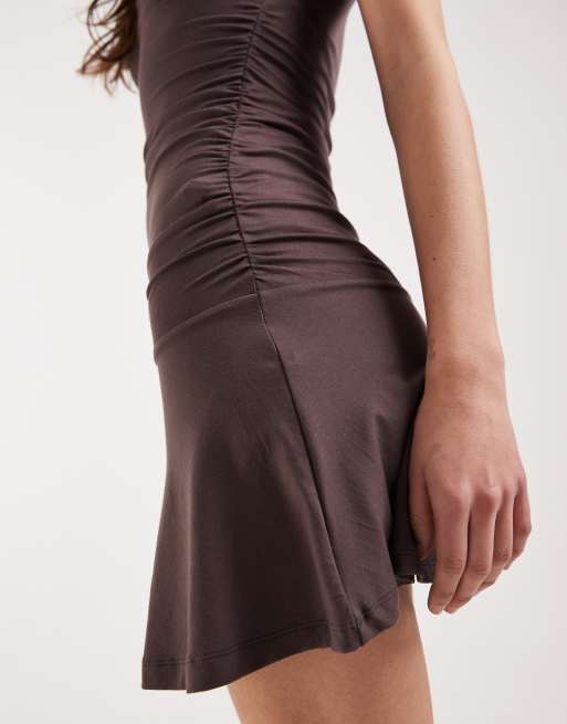 Motel Luscian mini dress in peppercorn, 3 of 4