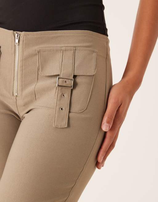 Motel Maite pocket tailored pants in taupe, 5 of 5