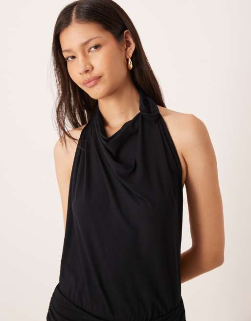 Motel - Mayla - Sort jumpsuit med åben ryg, 3 af 4