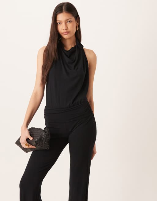 Motel - Mayla - Sort jumpsuit med åben ryg, 4 af 4