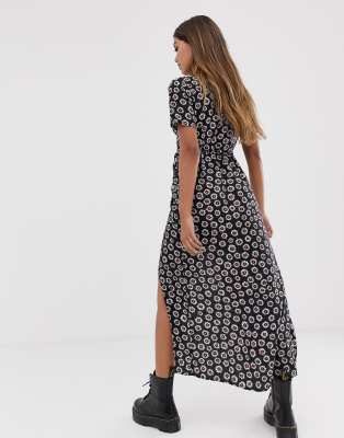 midi dress with thigh split