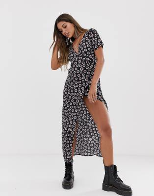 midi dress thigh split